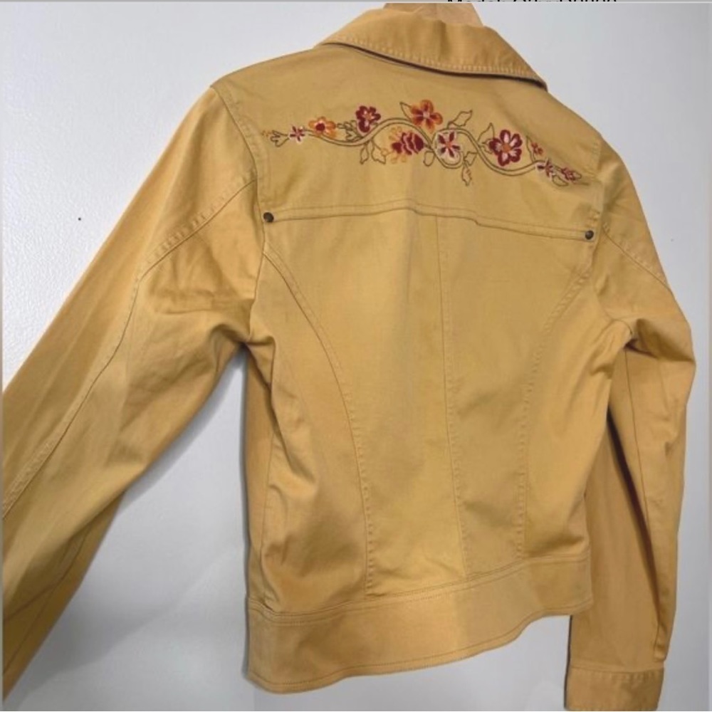 Tommy Bahama Laguna Beachford Button Front Women’s Mustard Jacket - Picture 7 of 13